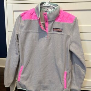Vineyard Vines Girls' Harbor Fleece Quarter-Snap